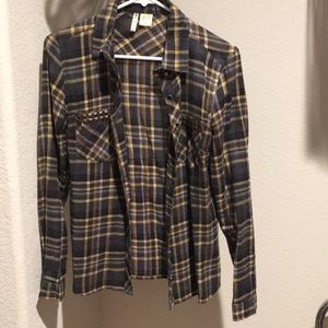 Button down flannel shirt